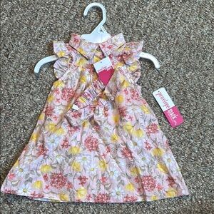 Pink and Yellow Floral dress